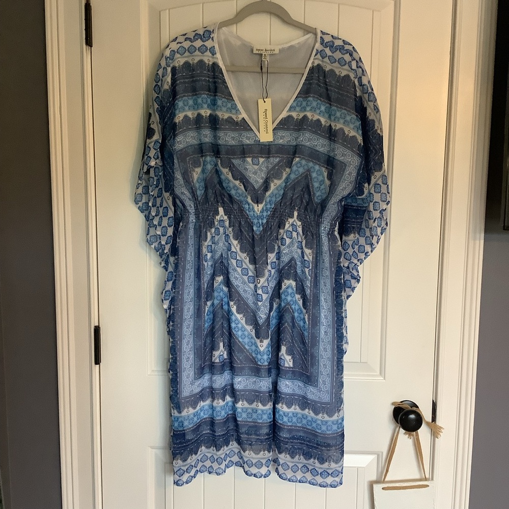 NWT Speed Control Blue and‎ White Patterned Dress
